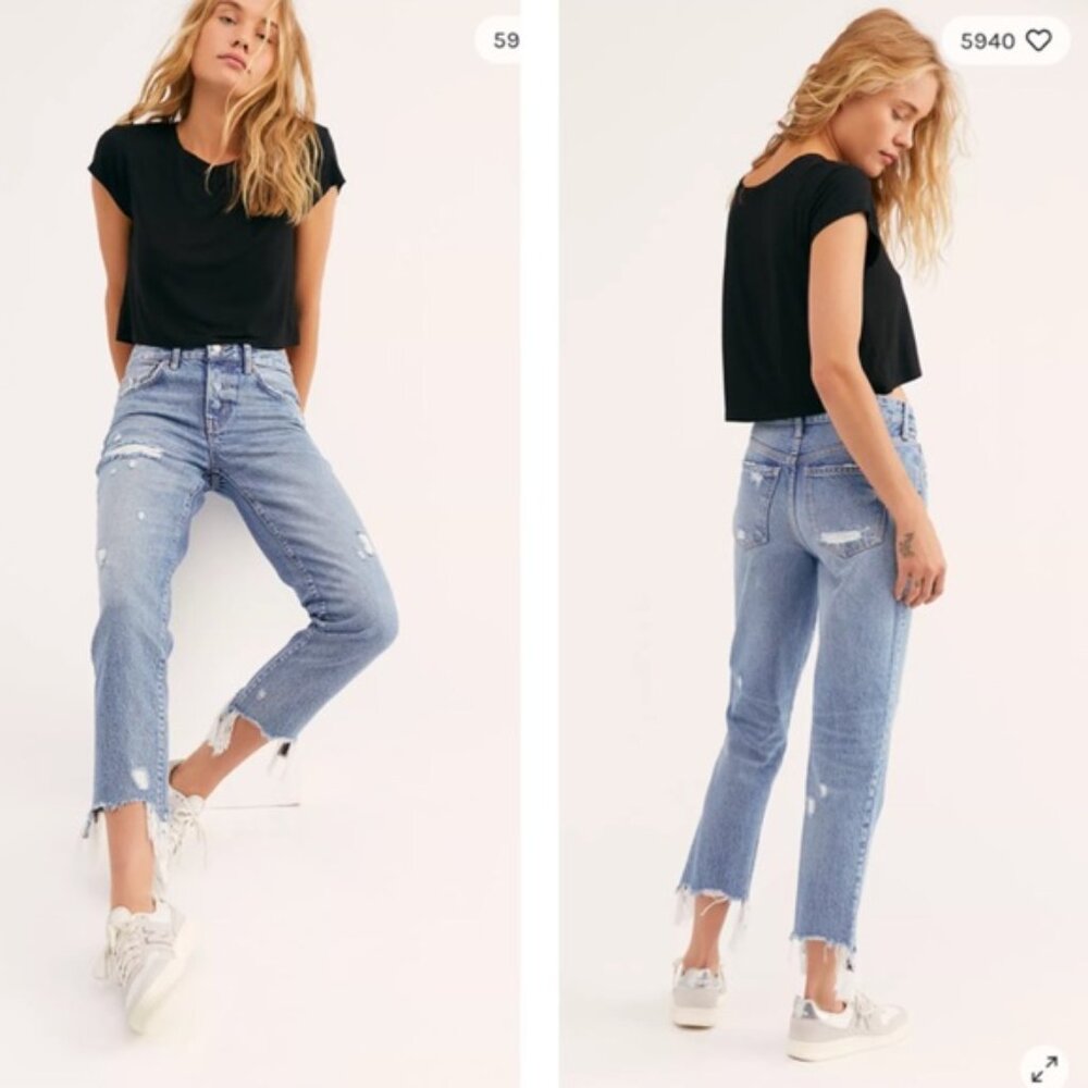 FREE PEOPLE Good Time Relaxed Jeans Size 28